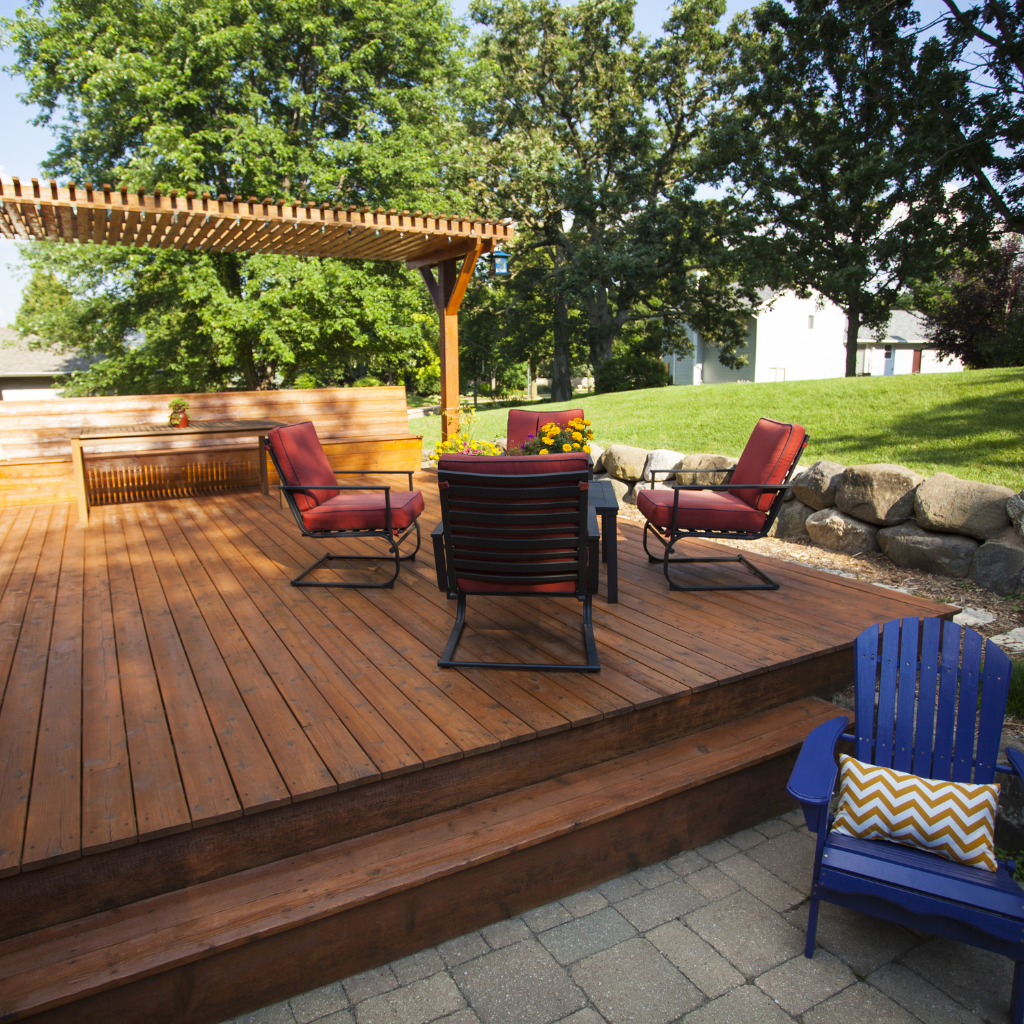 Wooden Patio in Bromborough